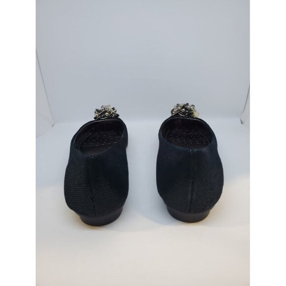 Calvin Klein NIB Women's Maxee Textured Suede Slinky Ballet Flats - Picture 5 of 7